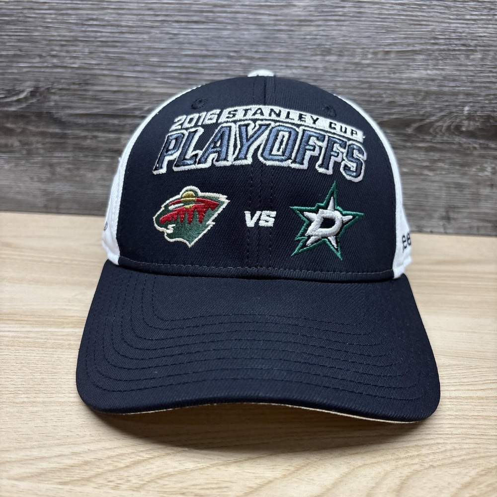 Minnesota Wild Dallas Stars Hat Cap Strap Back Mens NHL Hockey Stanley Cup 2016